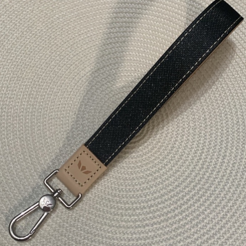 NWOT Consuela Black Sparkle 
Wristlet Strap